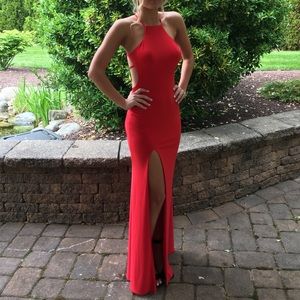 Prom dress red